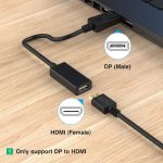 DisplayPort To HDMI Adapter Cable 4k For Monitor Projector Laptop Desktop HDTV-3
