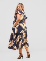 Ember Maxidress-Navy blue&Cream02
