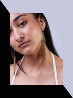 Lizola_Aluoch Chained Earrings - (Brass) with polisher - 000101